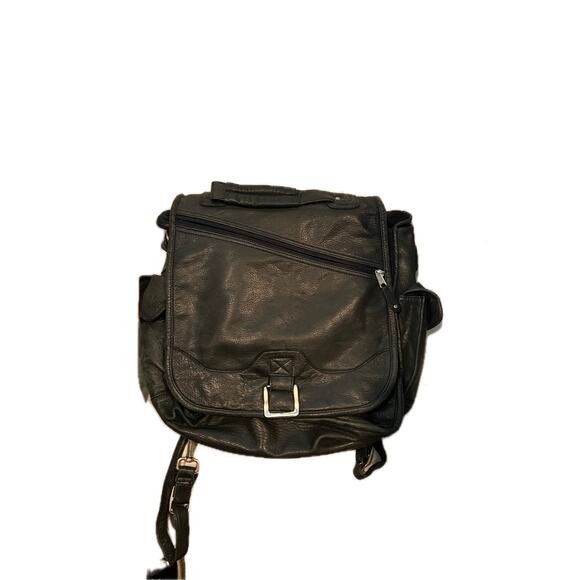 Canyon Outback Leather Other - Vintage Canyon Outback black leather backpack